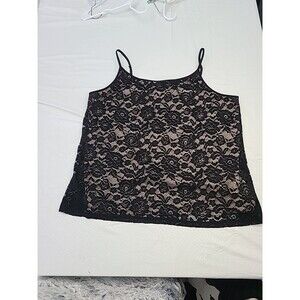 Maurices Women's Lace Camisole in Black -Plus Size 3X
